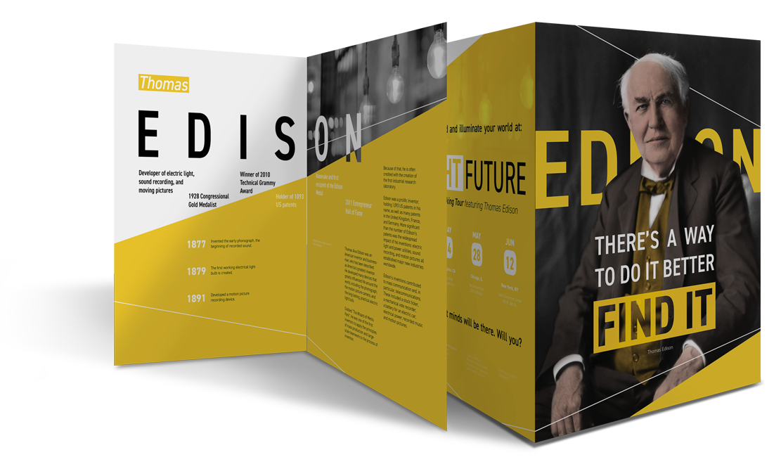 mockup of the complete edison folio