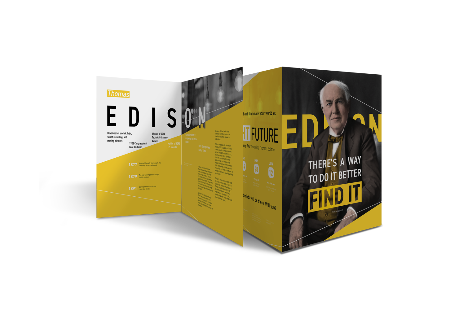 mockup of the complete edison folio