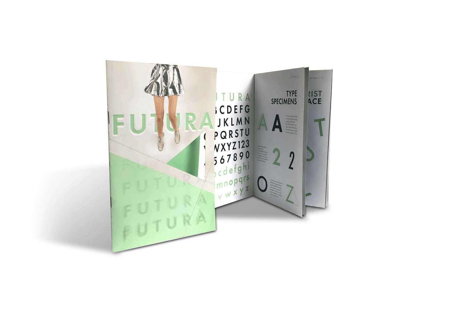 mockup of finished futura zines